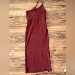 Anthropologie Bordeaux Midi Body Con Dress